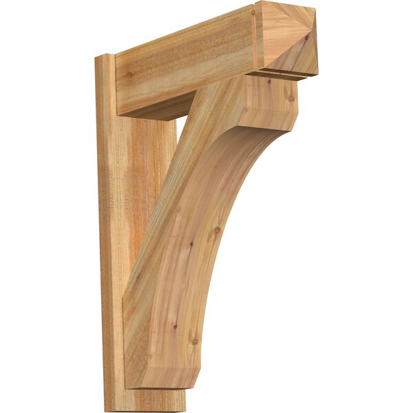 Ekena Millwork Legacy Arts & Crafts Rough Sawn Outlooker, Western Red Cedar, 8"W x 28"D x 34"H OUT08X28X34LEC03RWR - main